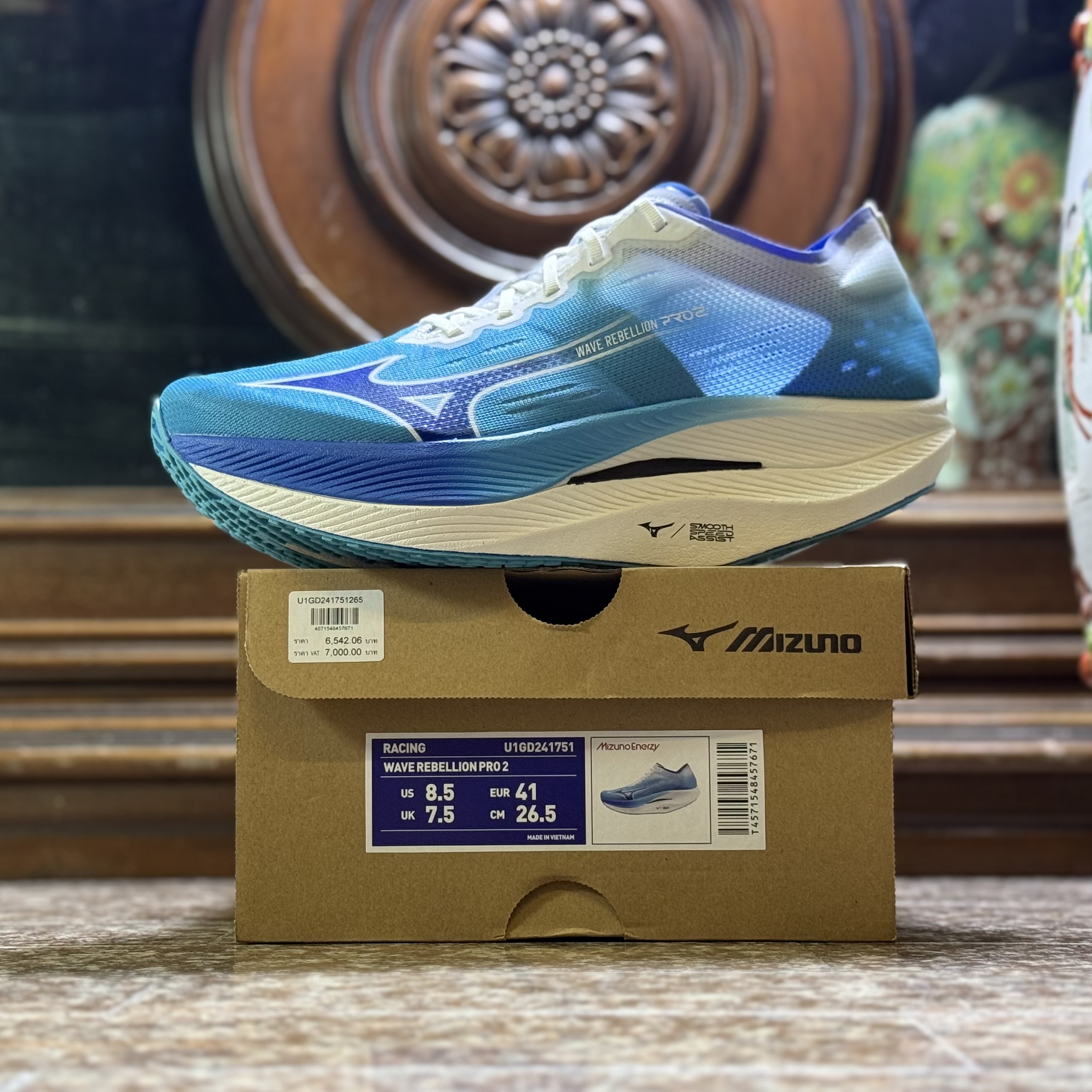 รองเท้าวิ่ง Mizuno Wave Rebellion Pro 2 ‘River Blue’ (M8/8.5/11/11.5US)