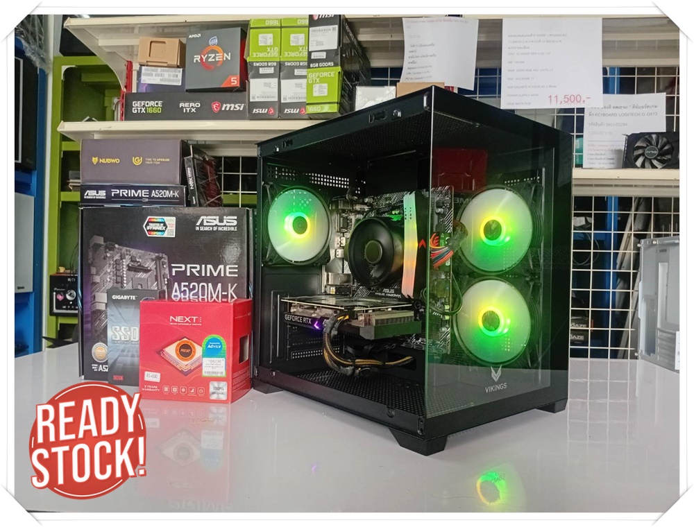 คอมสเปคเล่นเกมส์ RYZEN5 4500 + RTX3050 8G