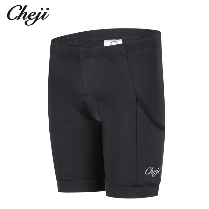ชุดจักรยานเด็กแขนสั้นขาสั้น CheJi 19 (03) สีดำฟ้า