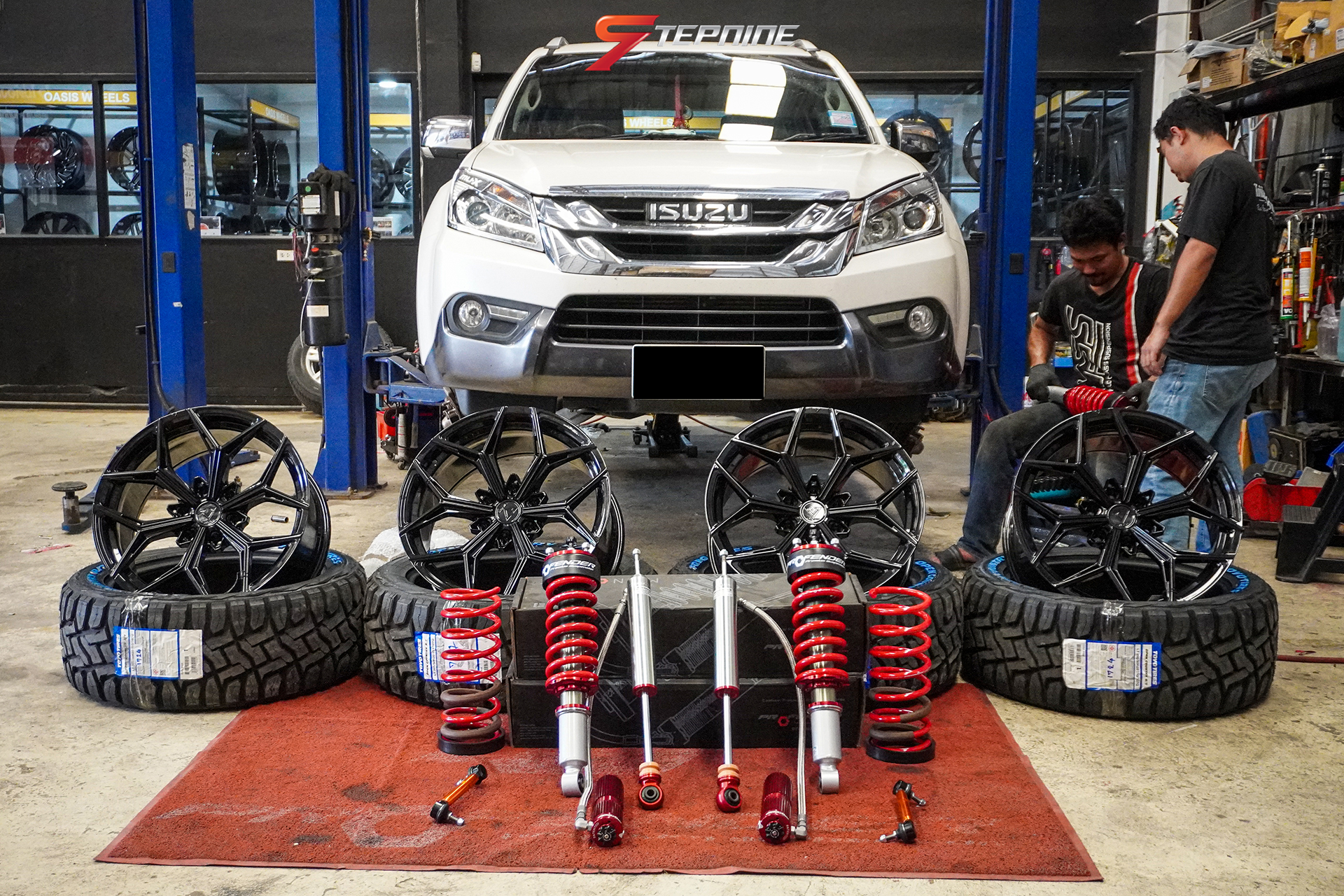 #ISUZU #MUX มาไกลจากชุมพร จัดล้อ ยาง โช้คใหม่ ทรงมาเฟีย