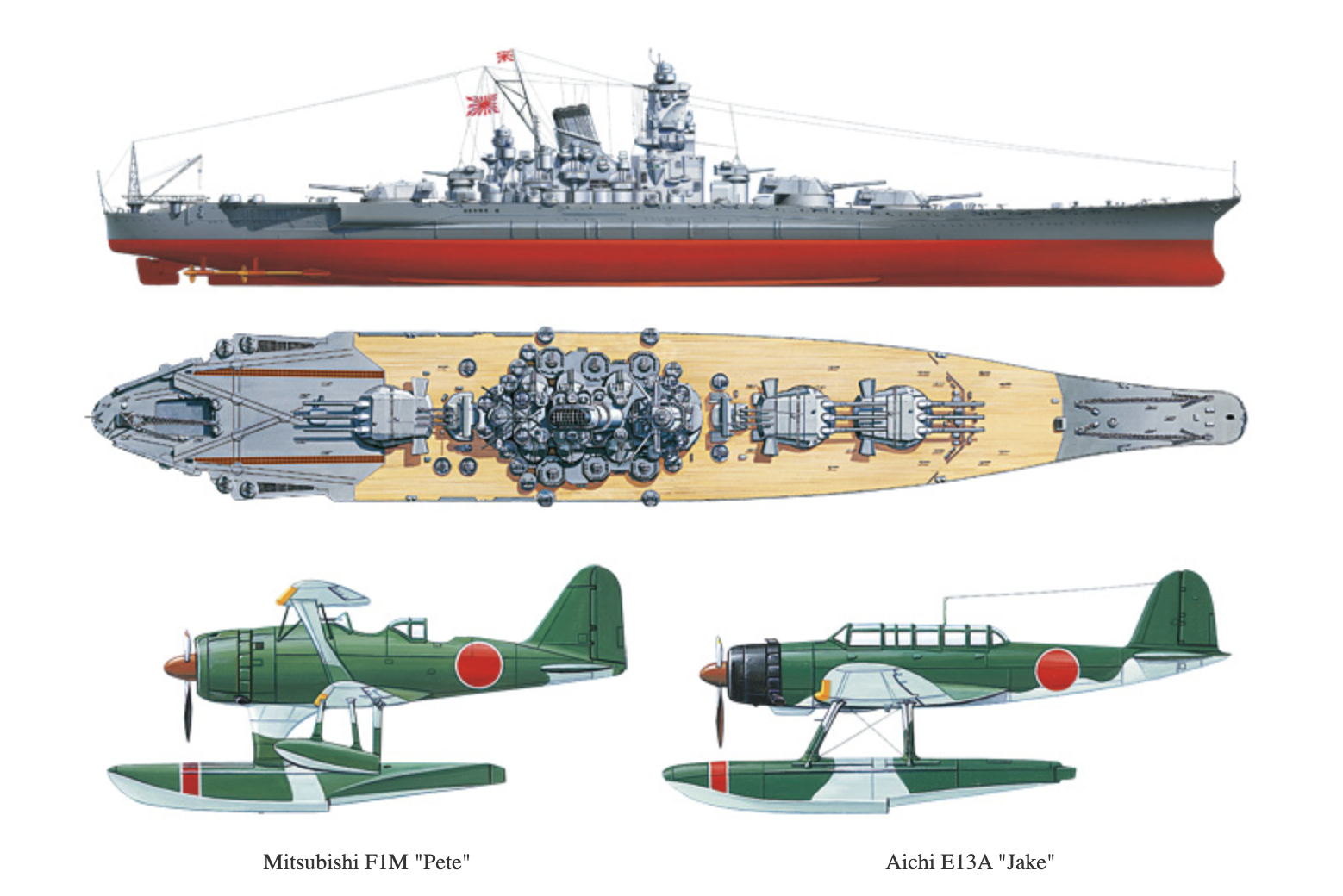 1/350 SCALE MUSASHI JAPANESE BATTLESHIP