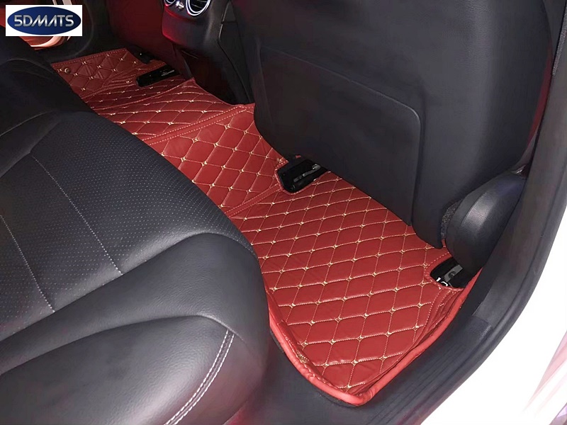 พรมปูพื้นรถยนต์MERCEDES-BENZ C300e W205 พรม6D VIP แบบหนาพิเศษ เต็มคัน (3ชิ้น)