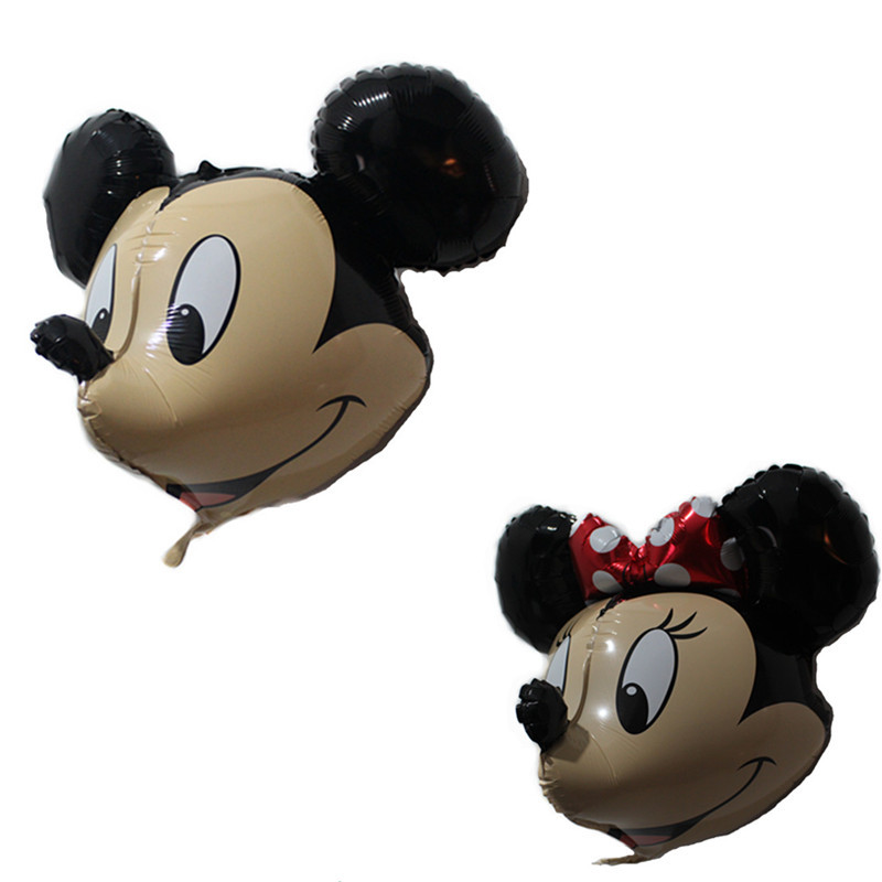 MICKEY & MINNIE HEAD FOIL BALLOON / ลูกโป่งฟอยหัวมิกกี้&มินนี่ (75*48cm)