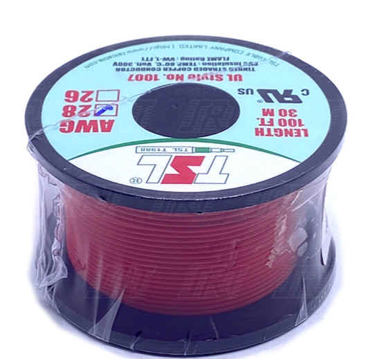 สายไฟอ่อน UL1007 เบอร์AWG-28 /ยาว 100FT (Standard Wire) AWG-28