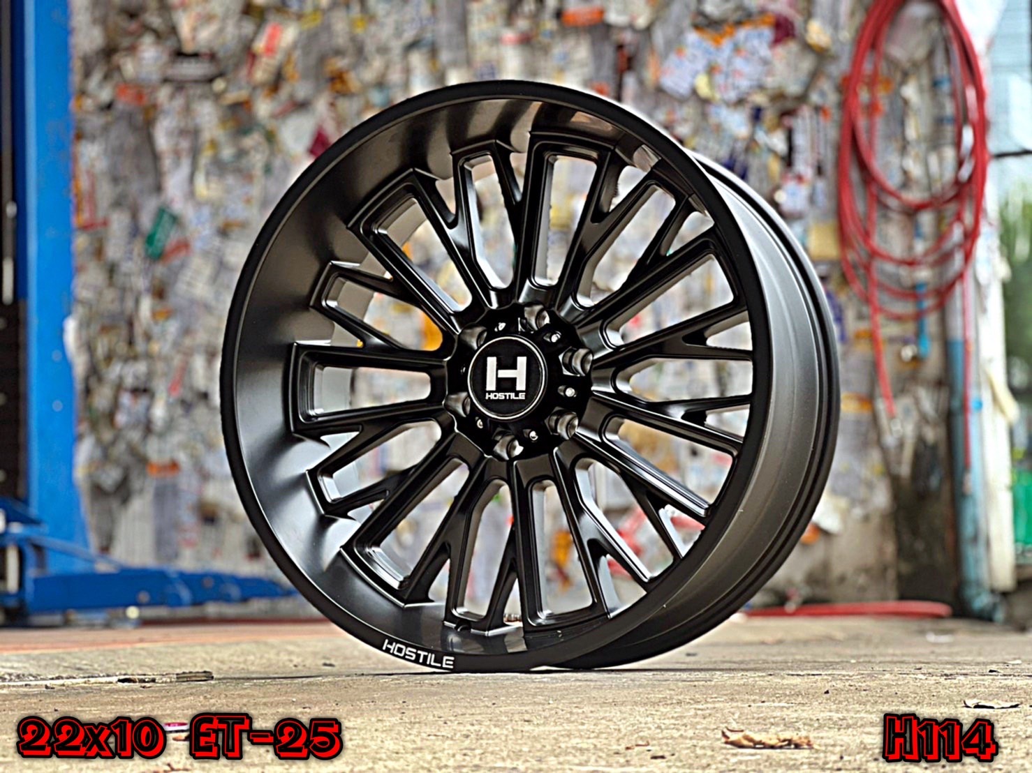 HOSTILE H114 ขอบ22 แบบยื่นน้อย ที่เดียวที่ STEP9