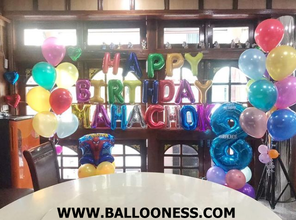 เซทแบ็คดรอปวันเกิด + ช่อ10ลูก2ช่อ พร้อมฐานตั้ง / Set Backdrop Birthday + 2bunch + Stand