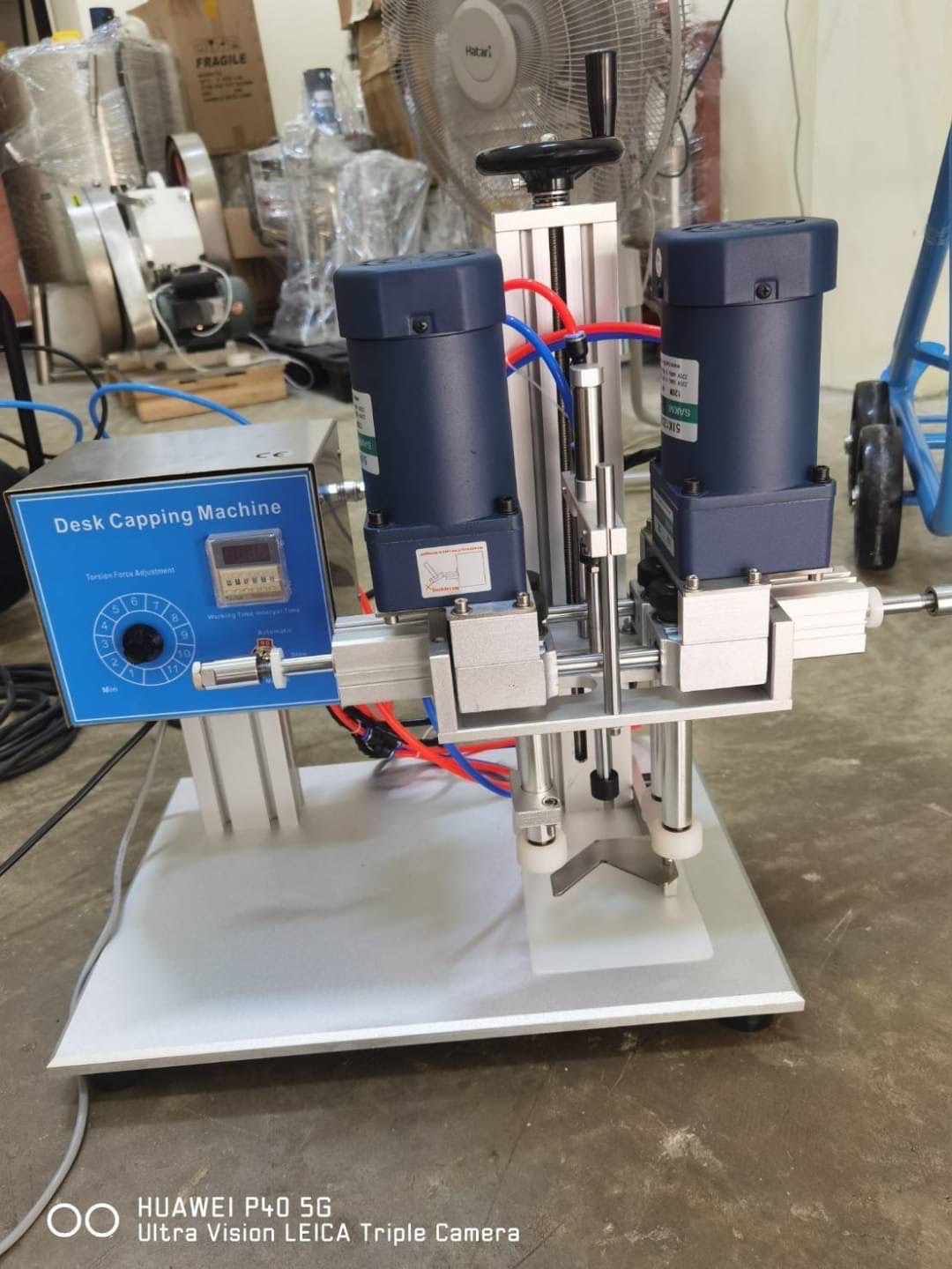 🌈14495 เครื่องปิดฝาขวด หัวปั้ม หัวสเปรย์ กึ่งอัตโนมัติ รุ่น X-6120