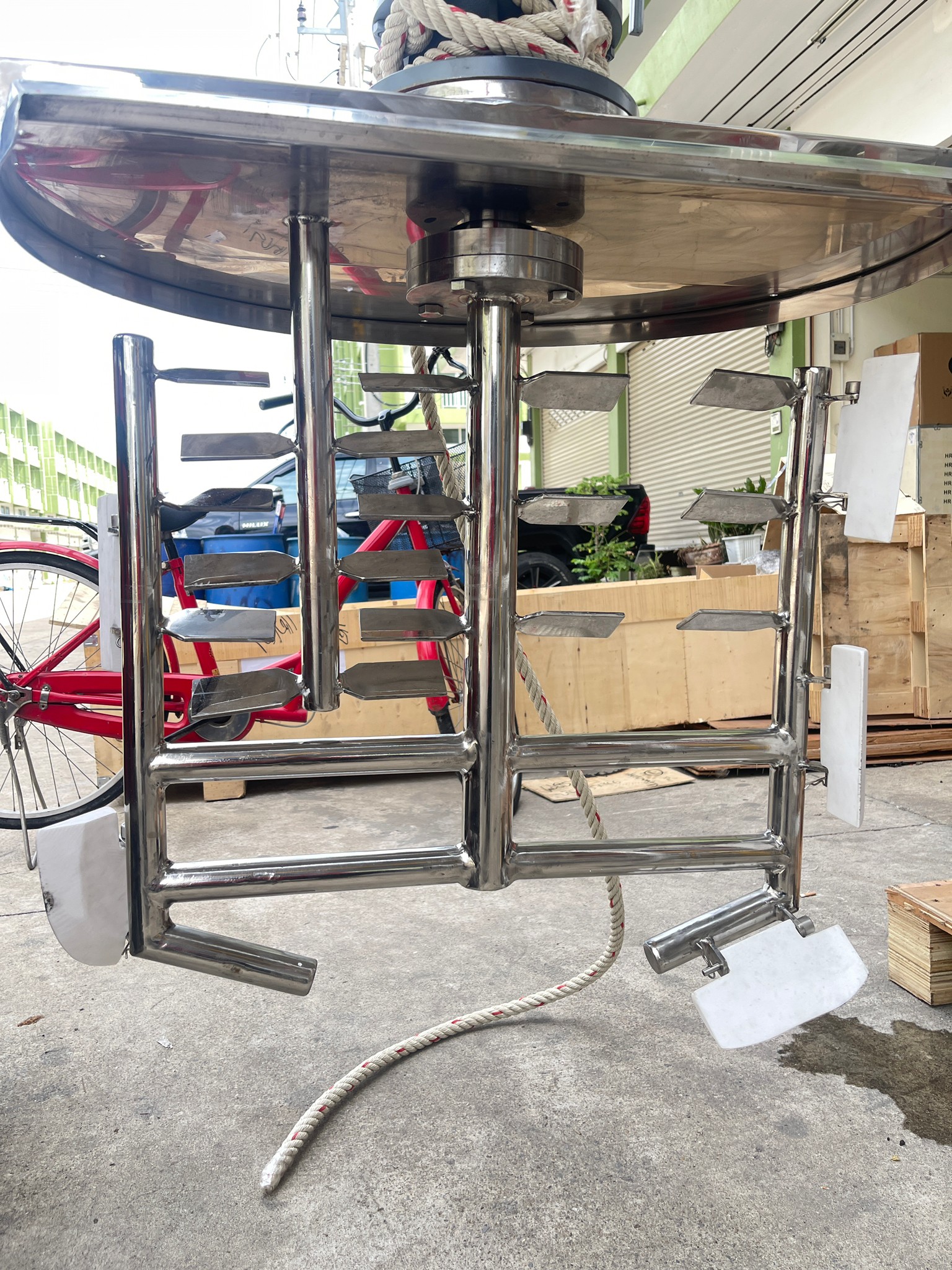 19292 เครื่องผสมของเหลวอเนกประสงค์ขนาดเล็ก สำหรับผลิตแชมพูและเคมีภัณฑ์ รุ่น CYJX mixing tank