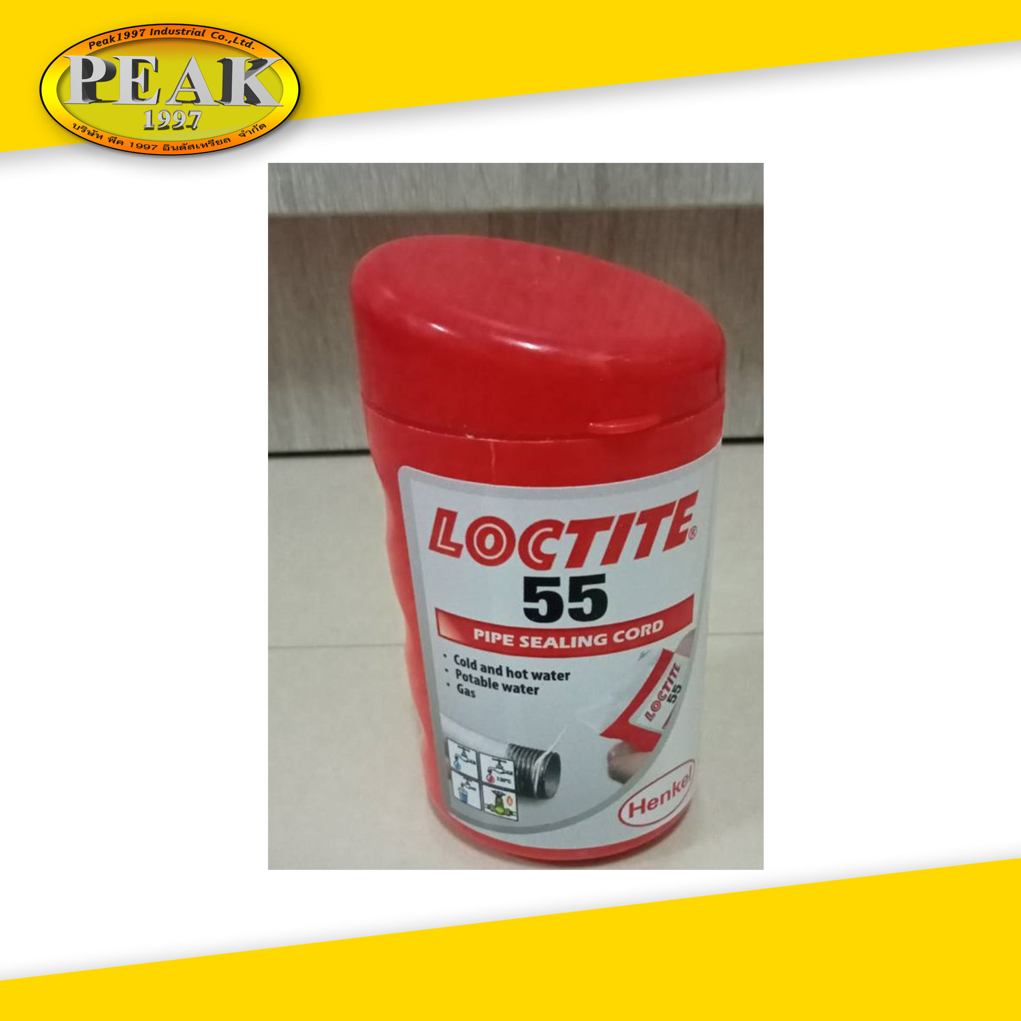 Loctite #55 Thread Sealing Cord Container เส้นใยพันเกลียว 48x160M