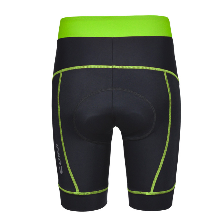 ชุดจักรยานผู้หญิงแขนสั้นขาสั้น CheJi 14 (10) สีดำเขียว