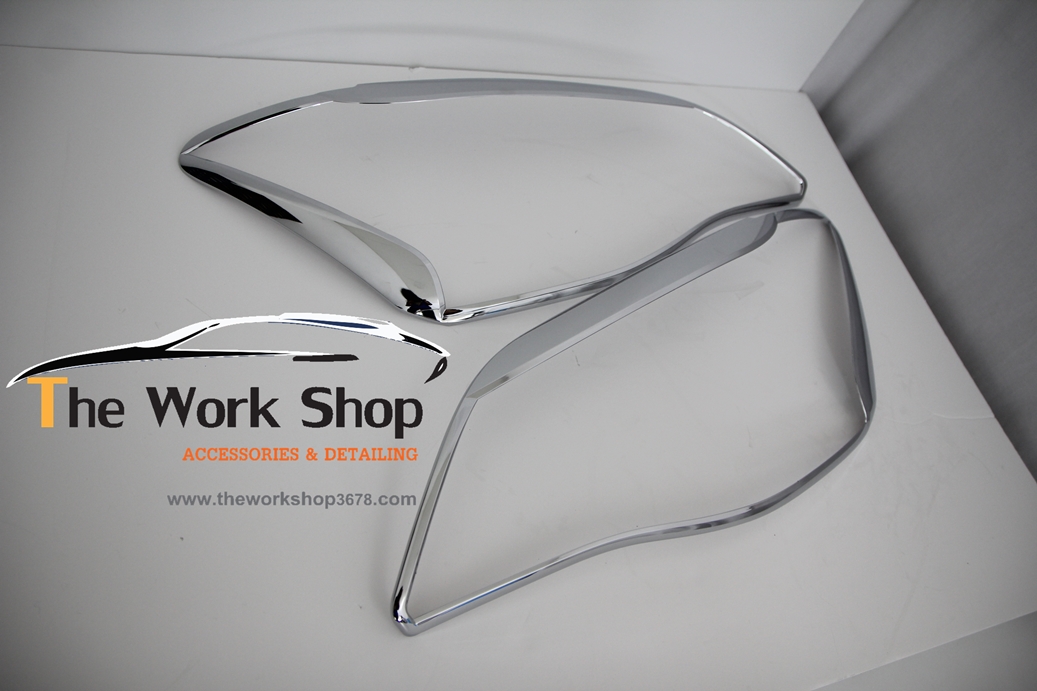 Head Lamp Garnish / Chrome Head Lamp Cover for Korando ( โครเมี่ยมแต่งไฟคู่หน้า )