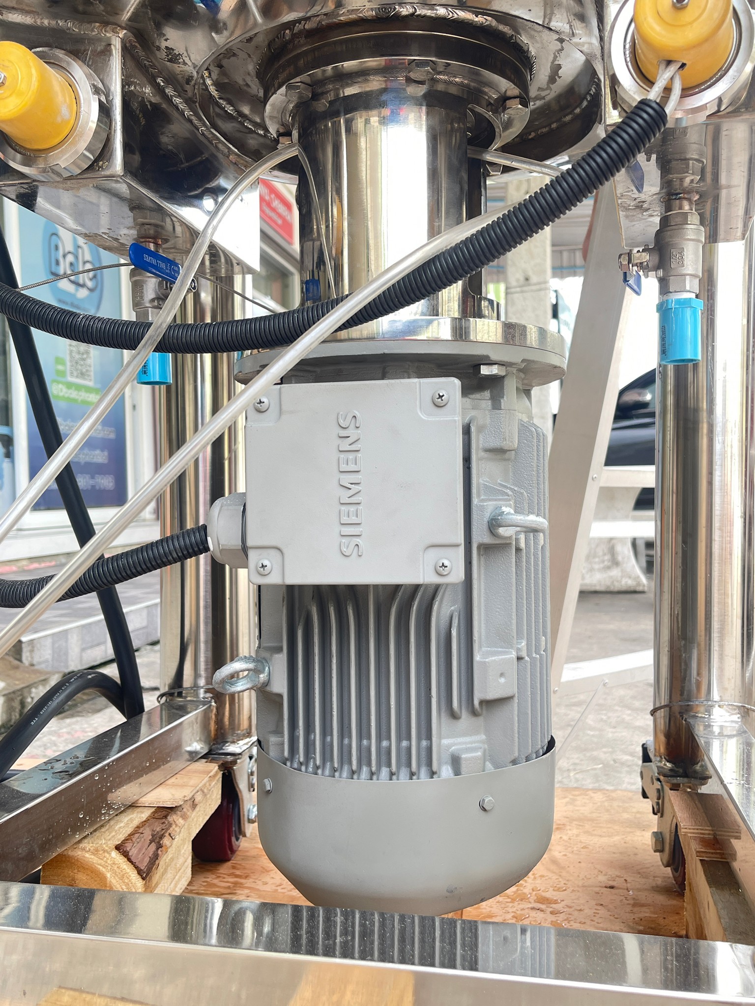 19292 เครื่องผสมของเหลวอเนกประสงค์ขนาดเล็ก สำหรับผลิตแชมพูและเคมีภัณฑ์ รุ่น CYJX mixing tank