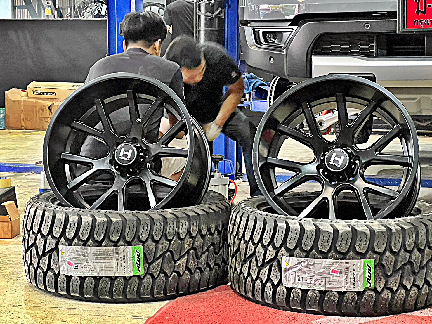 ส่งงาน RAPTOR V6 หล่อจบ ที่ Step9 ล้อแท้ HOSTILE H113