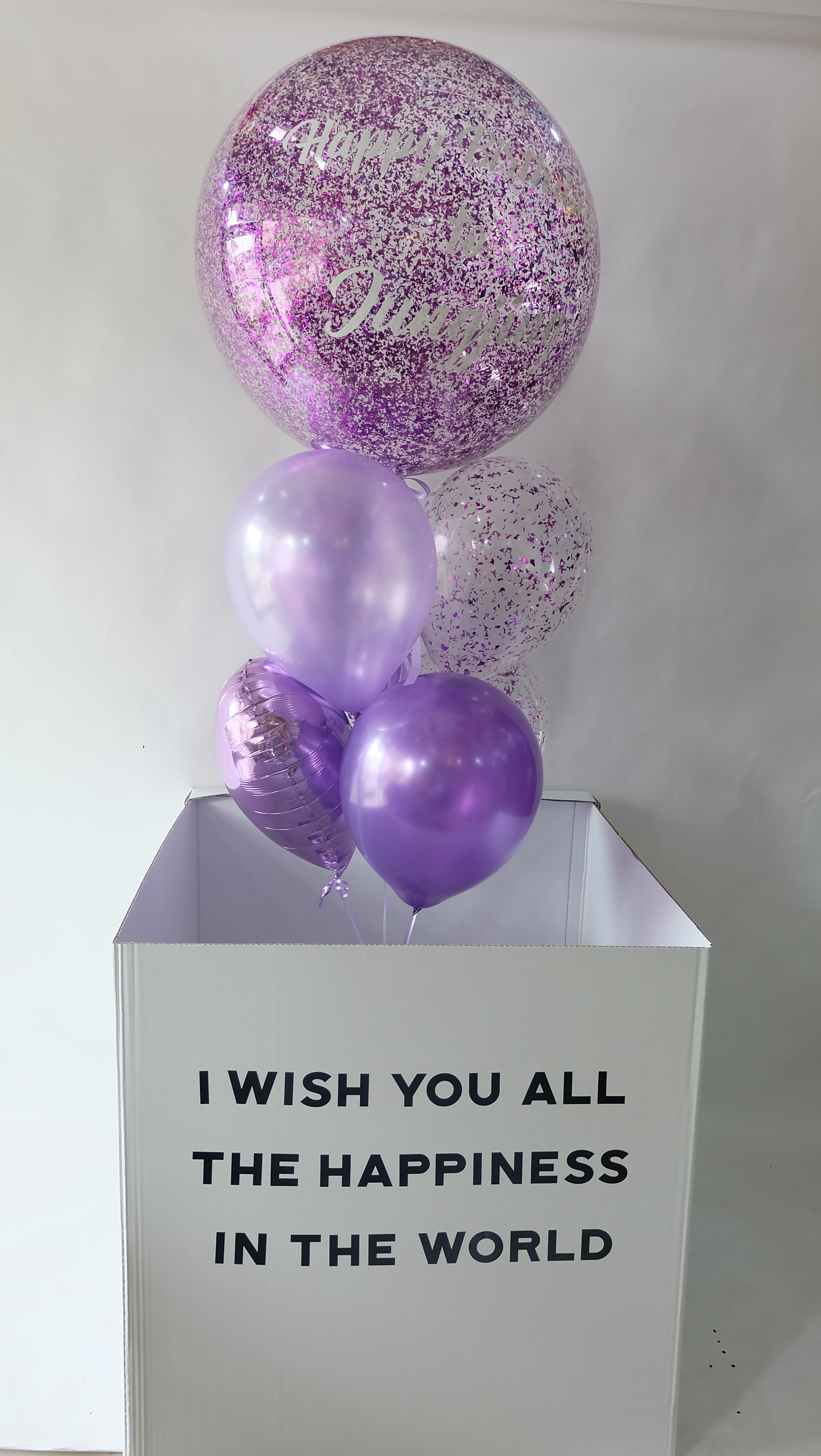 กล่องลูกโป่งกลิ๊ตเตอร์เซอร์ไพร้ / Surprise Glitter Balloon Box Set