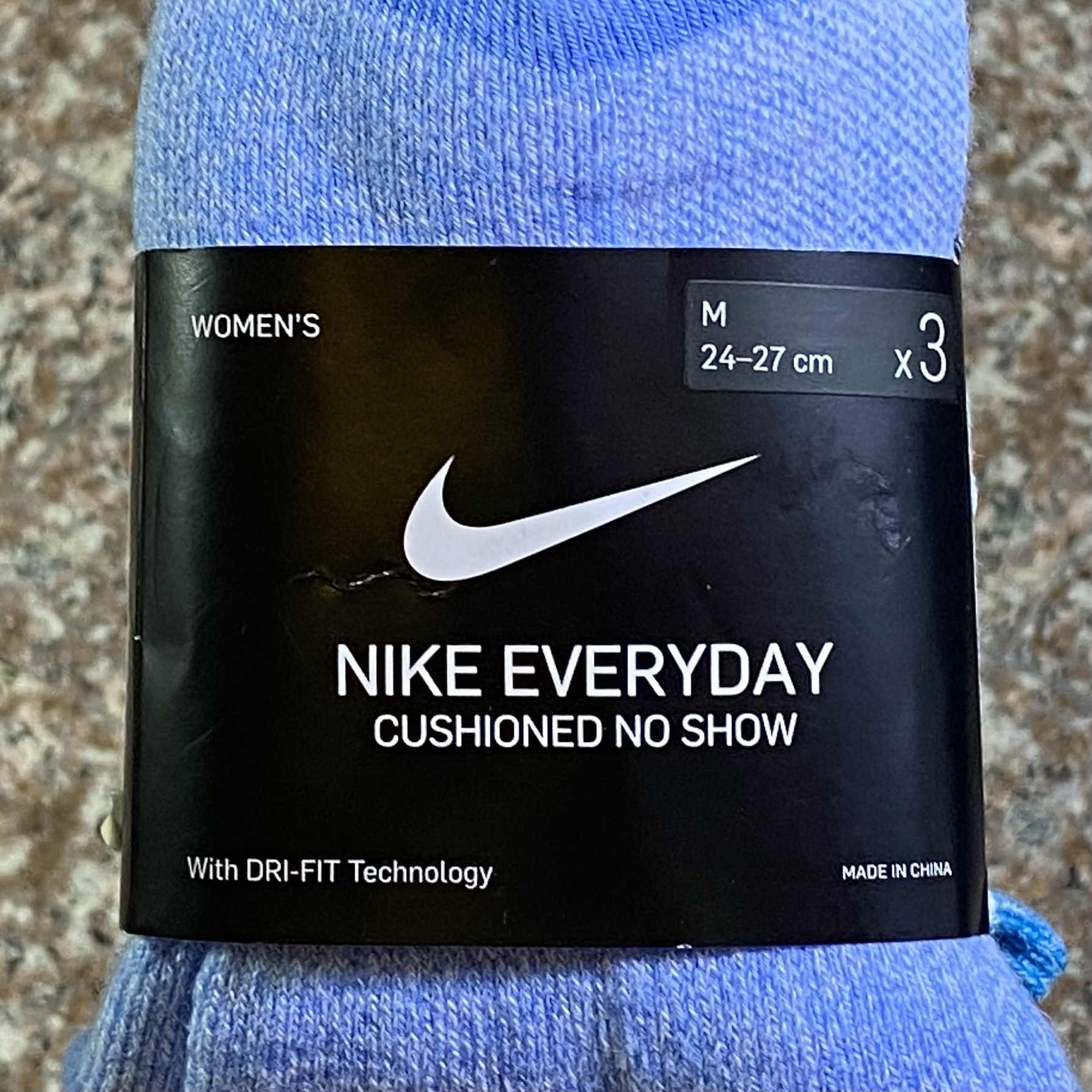 ถุงเท้า Nike EveryDay Cushioned NS Socks #แพค3คู่ (M)
