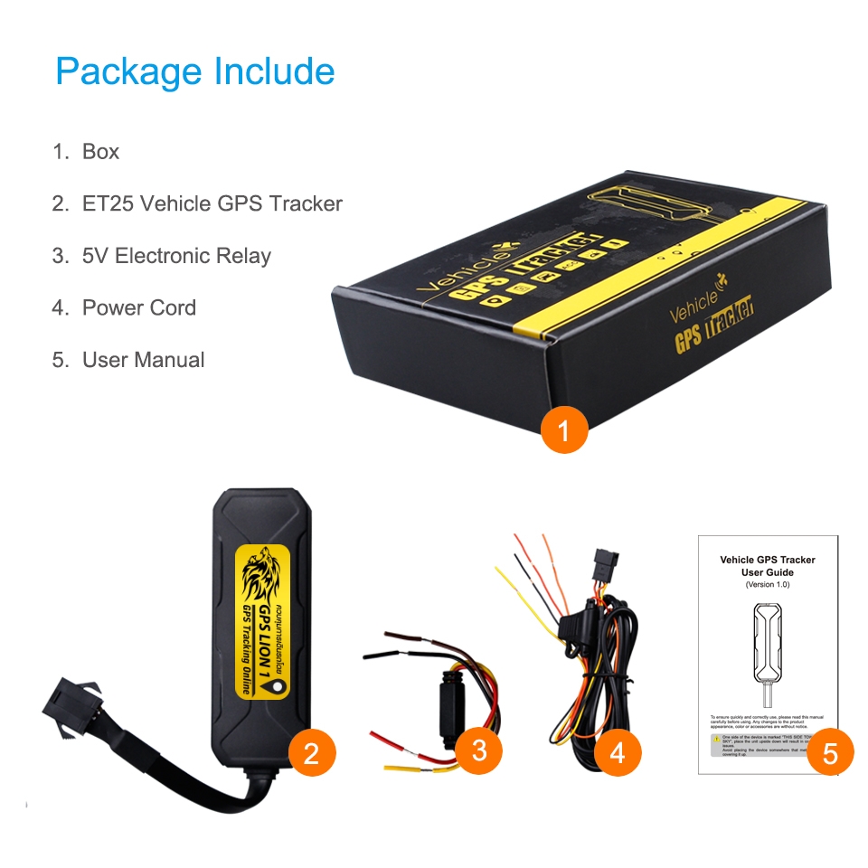 GPSติดตามรถ LION1 รุ่น ET25 ขนาดเล็ก ติดตั้งฟรีทั่วประเทศ