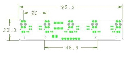 โมดูลตรวจจับเส้น 5 จุด ในแผงเดียวกัน สำหรับหุ่นยนต์เดินตามเส้น(5-Way TCRT5000L Infrared Line Tracking for Smart Car)