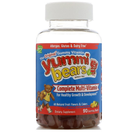 Hero Nutritional Products, Yummi Bears, Complete Multi-Vitamin, All Natural Fruit Flavor, 90 Gummy Bears