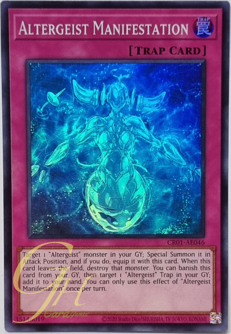 Yugioh [CR01-AE046] Altergeist Manifestation (Super Rare)