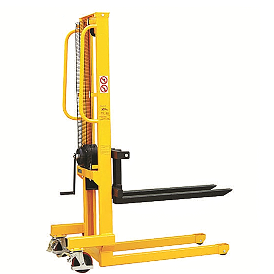 🌈รถเข็น รถลาก รถยกพาเรท Hand Stacker รอกมือหมุน รุ่น MF