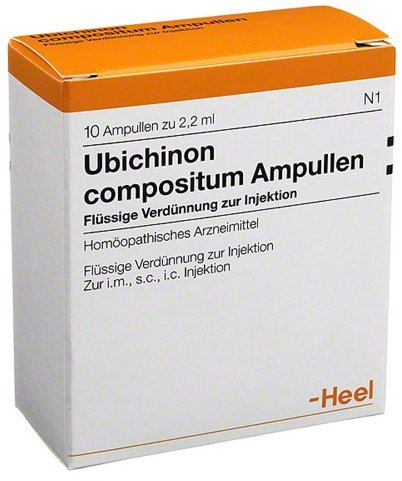 Ubichinon Compositum Ampullen Heel (10amp x 2.2ml/box) เน้นด้านความงาม รักษาสิว เมโสได้