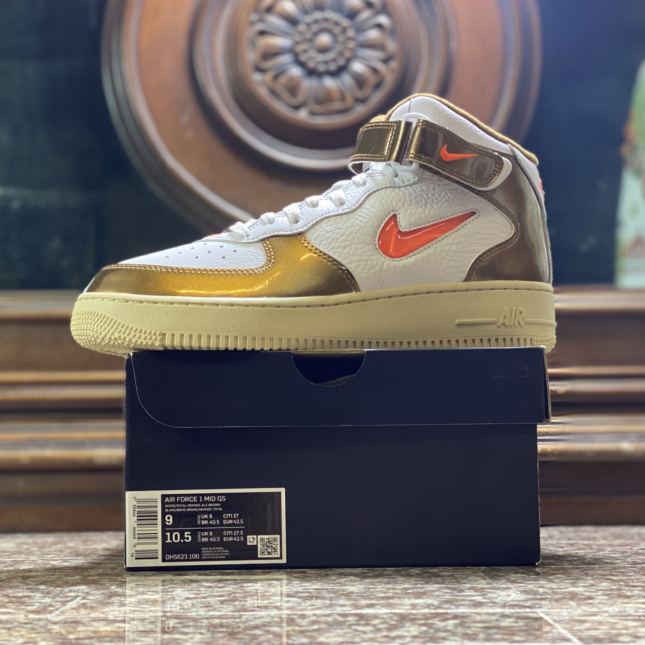 รองเท้า Nike Air Force 1 Mid ‘Ale Brown’ (M9/9.5/10/12US)