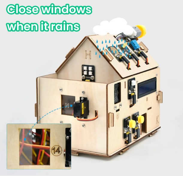 ชุดสื่อเรียนรู้ STEM โครงงานบ้านอัฉริยะ IoT ESP32 (ESP32 Smart Home Starter Kit) KS5009