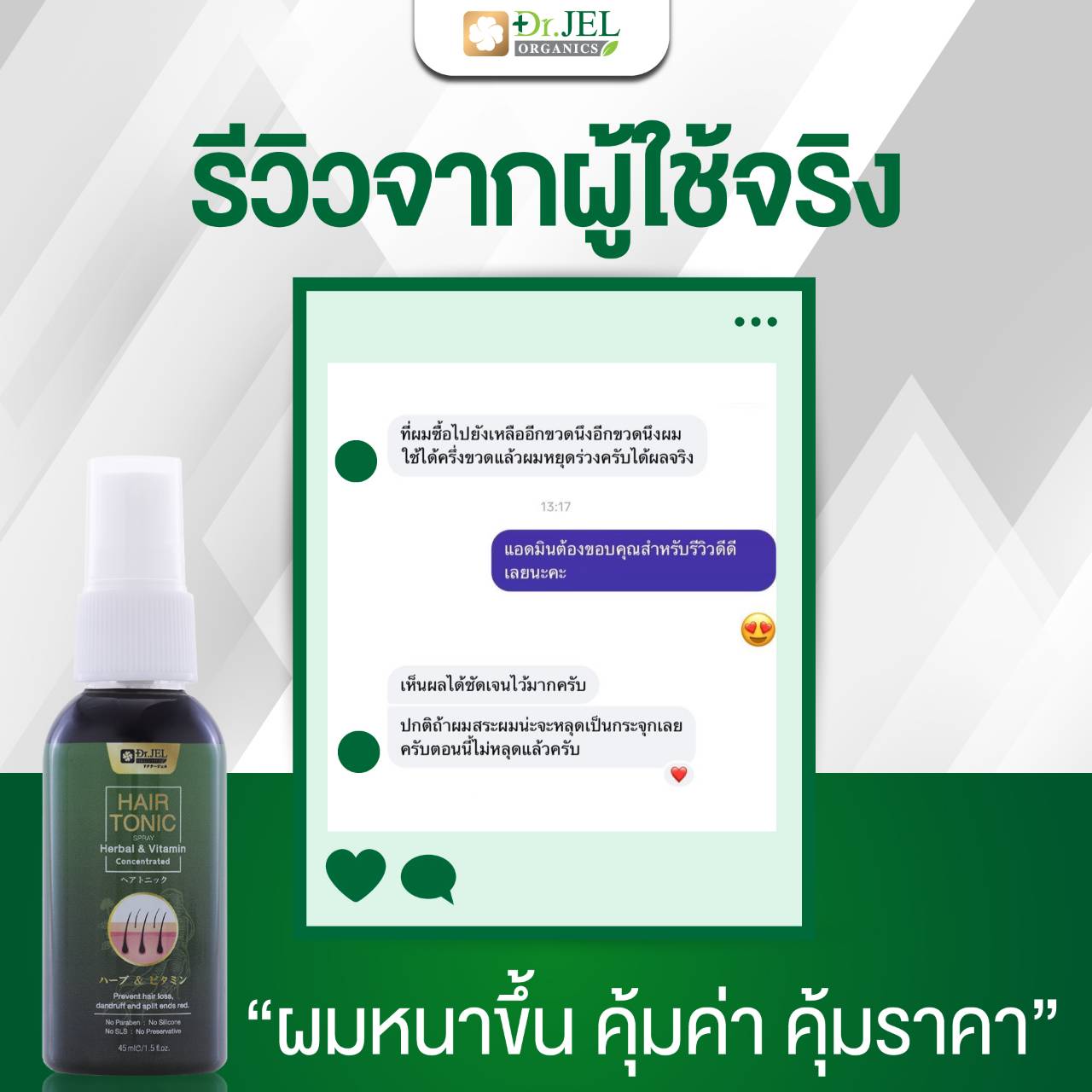 รีวิว ยาปลูกผม Dr.H 