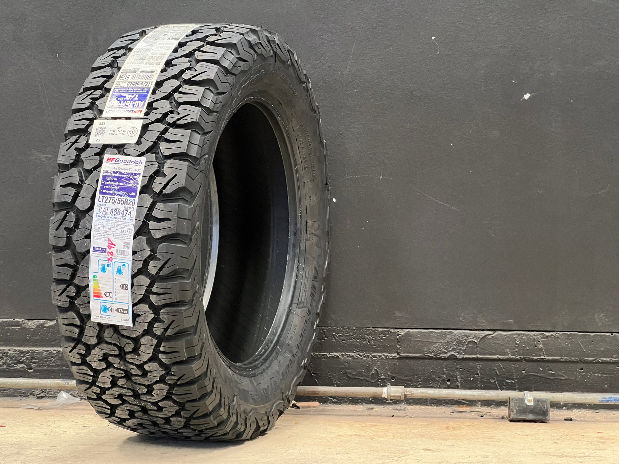 BF 275/55-20 KO2 usa PR8 ยางใหม่ ราคาถูก