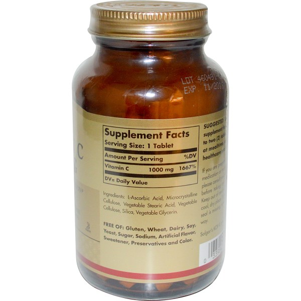 Solgar, Vitamin C, 1000 mg, 90 Tablets