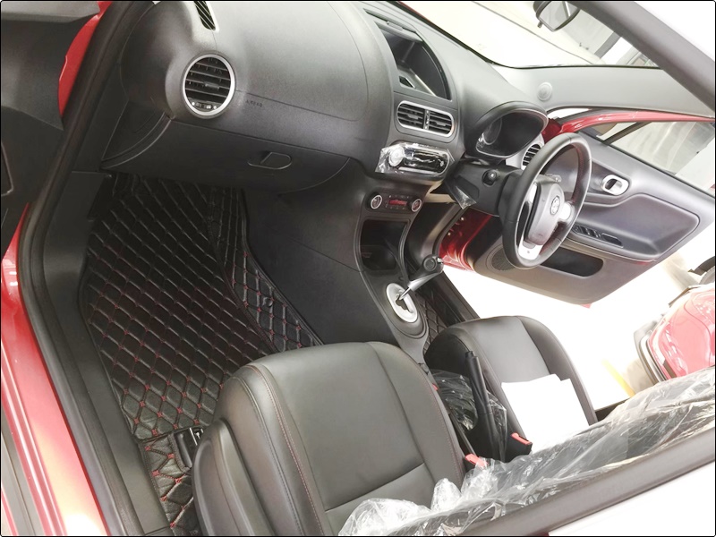 พรมปูพื้นรถยนต์ 6D MG 3 (2015-17) พรมหนัง6D เกรดA เต็มคัน 3ชิ้น