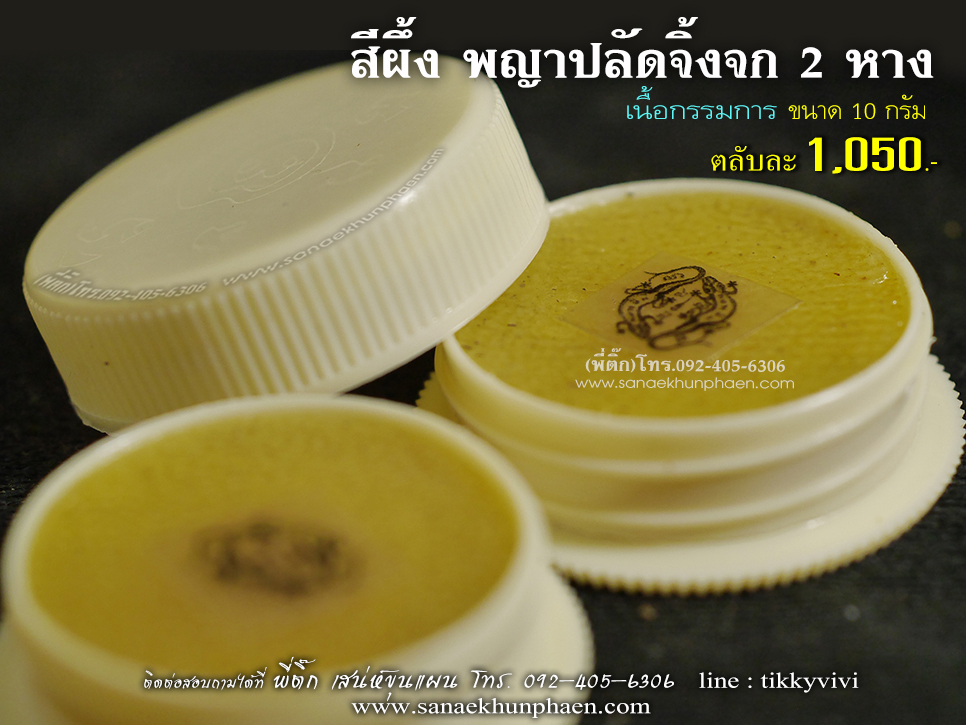 สีผึ้ง พญาปลัดจิ้งจก เนื้อกรรมการ 10 กรัม
