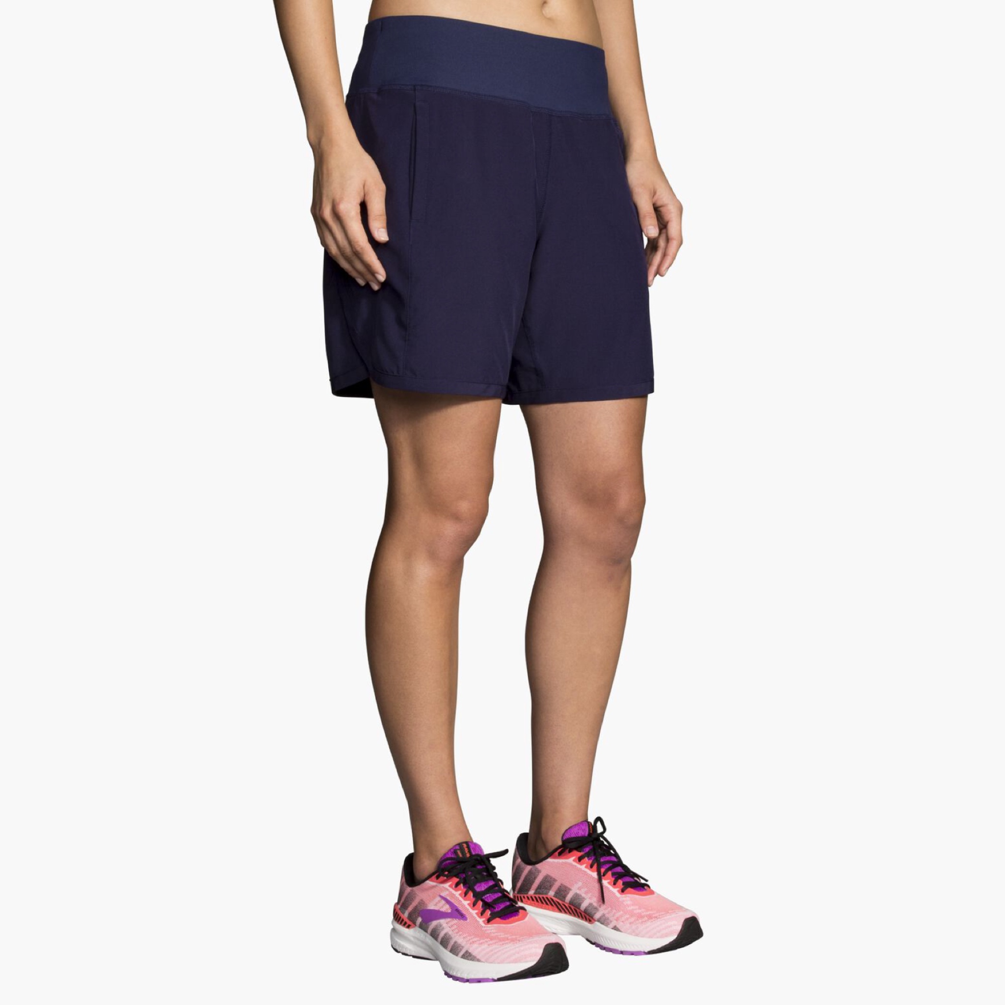 กางเกงวิ่ง Brooks Chaser 7” Women Running Shorts ‘NAVY’ (M)