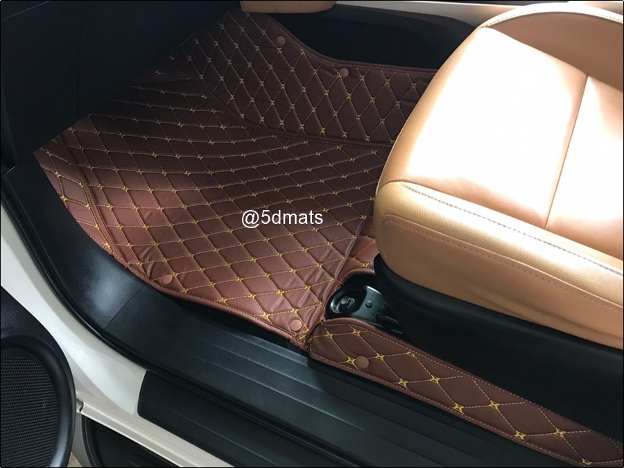 พรมปูพื้นรถยนต์ 6D SUBARU FORESTER (ปี 2013-16) พรมหนัง6D เกรดA 12มิล เต็มคัน 3ชิ้น