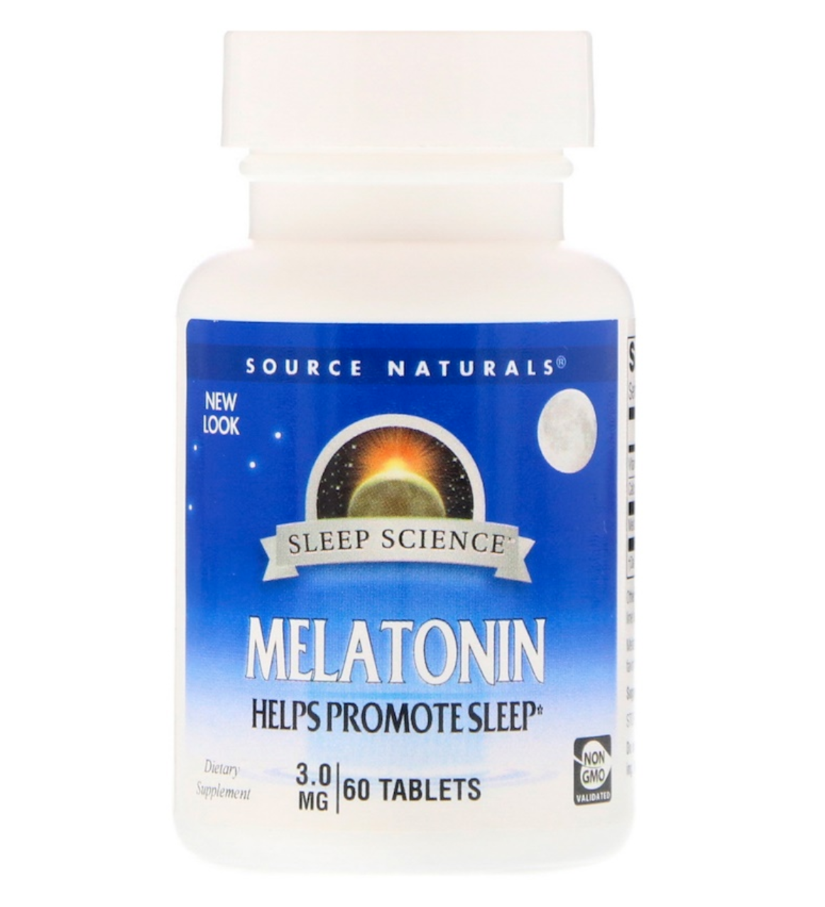 Source Naturals, Melatonin, 3 mg, 60 Tablets