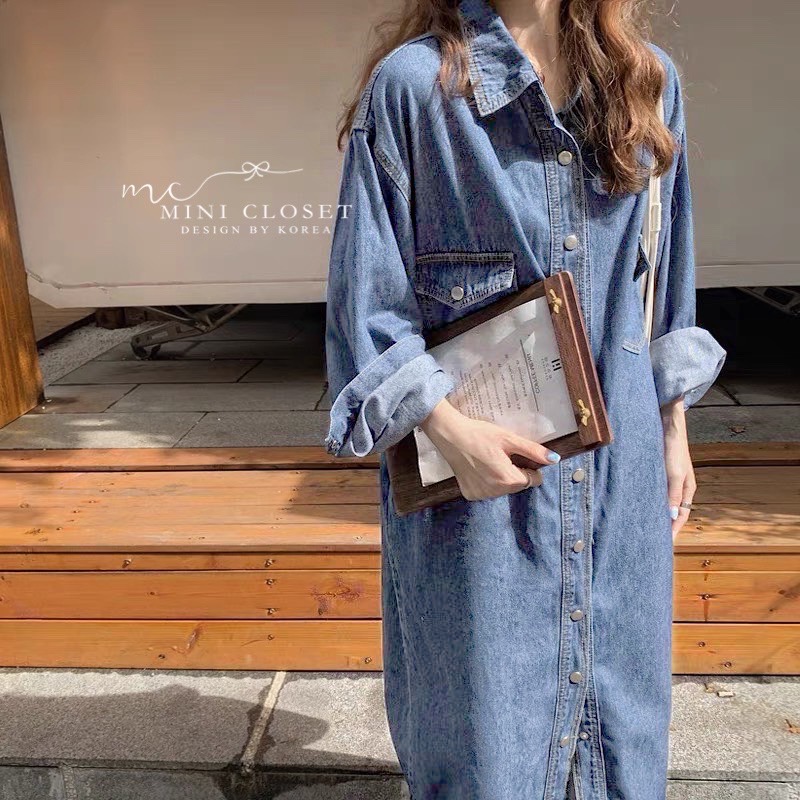 เดรสเชิ้ตยีนส์