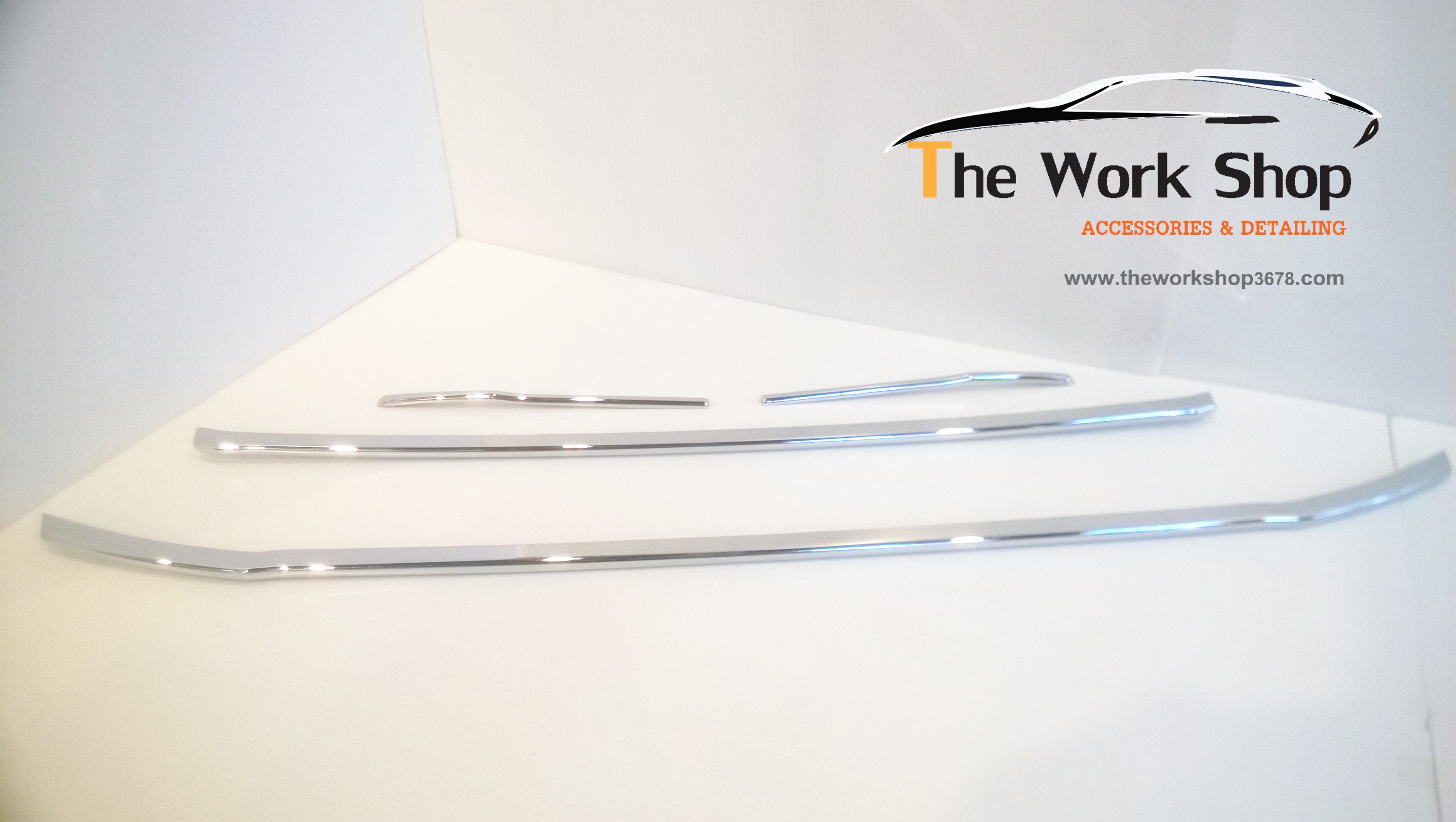 Chrome Front Grille trim for Ecosport - โครเมี่ยมแต่งกระจังหน้า 4 ชิ้น