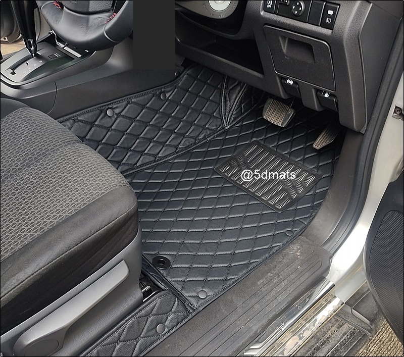 พรมปูพื้นรถยนต์ 6D ISUZU D-MAX 4ประตู ปี2012-18 พรม6D หนังหนานุ่ม เกรดA เต็มคัน (3ชิ้น) st