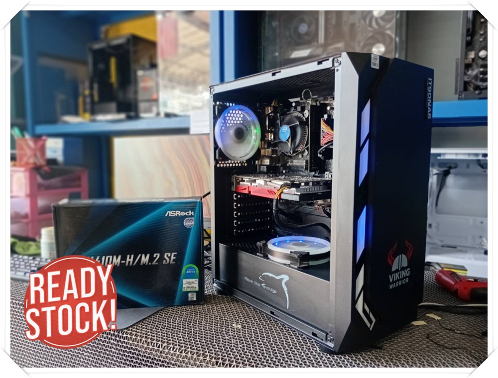 (มือ2 เปลียนบอร์ดใหม่) คอมสเปคเล่นเกมส์ I3 10100F+ GTX1650 SUPER