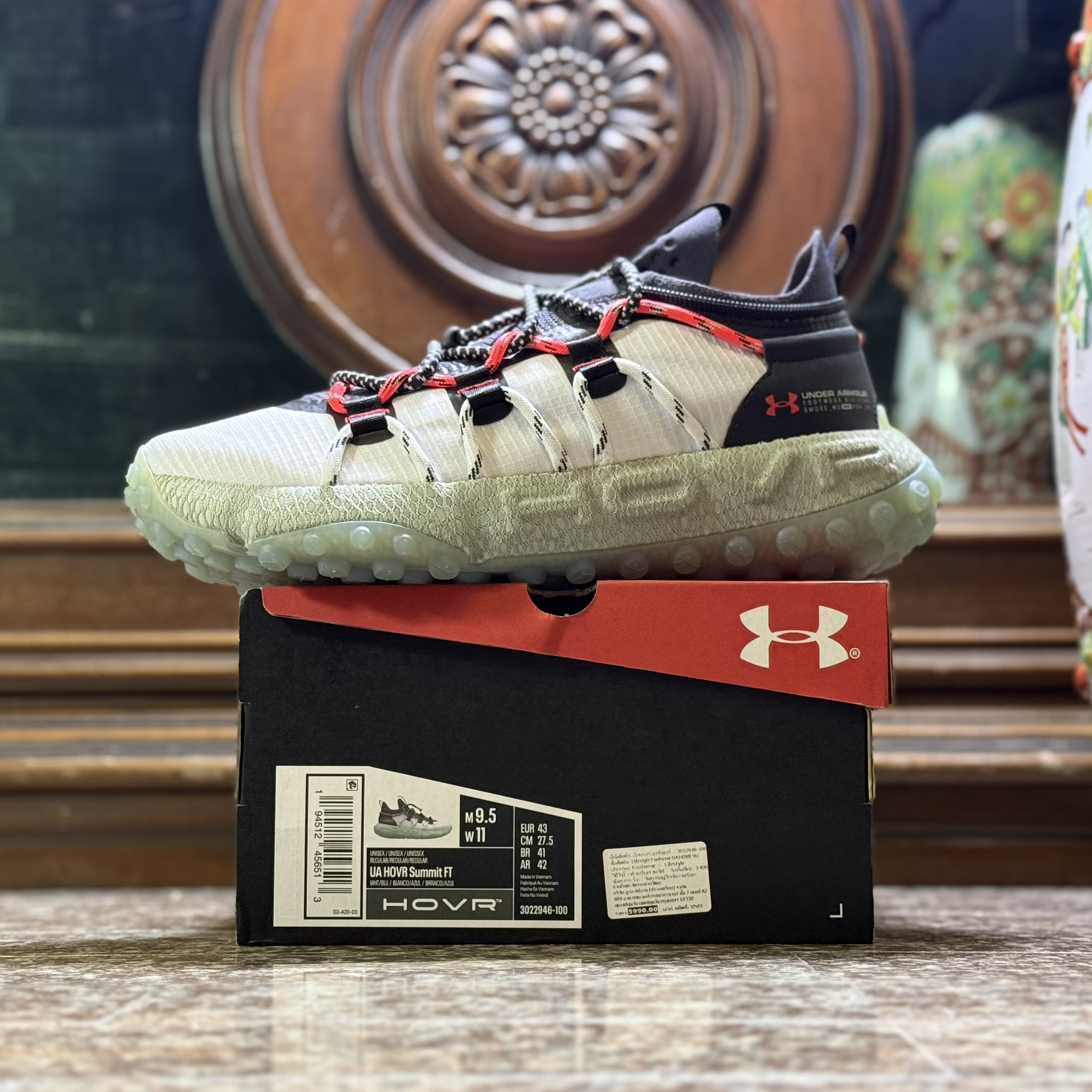 รองเท้าเดินป่า Under Armour HOVR Summit FT ‘White/Enamel’ (M9.5US)