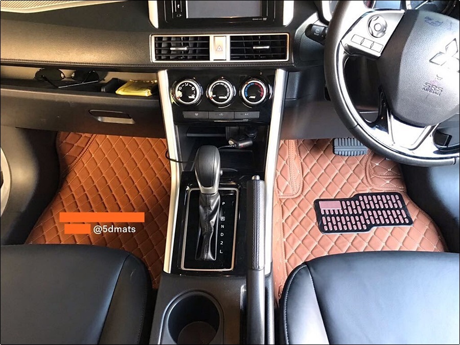 พรมปูพื้นรถยนต์6D XPANDER สีน้ำตาลอ่อน เต็มคัน
