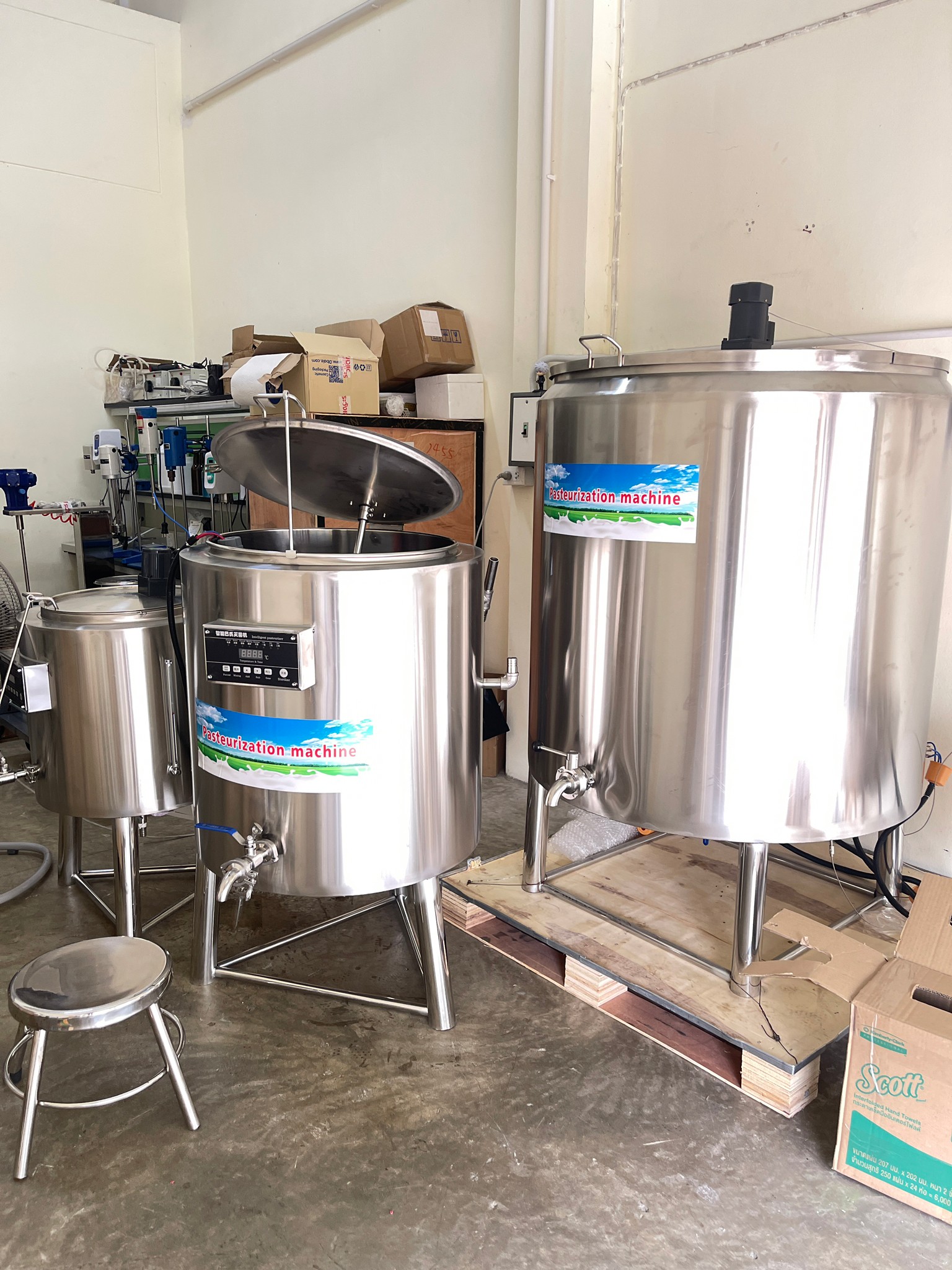 HTRC เครื่องพาสเจอร์ไรซ์ หม้อทำพาสเจอร์ไรซ์ (pasteurizer)