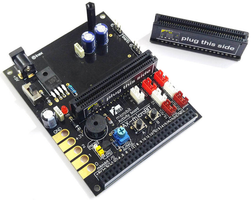 AX-microBIT+ บอร์ดเพื่อการเรียนรู้และใช้งาน micro:bit