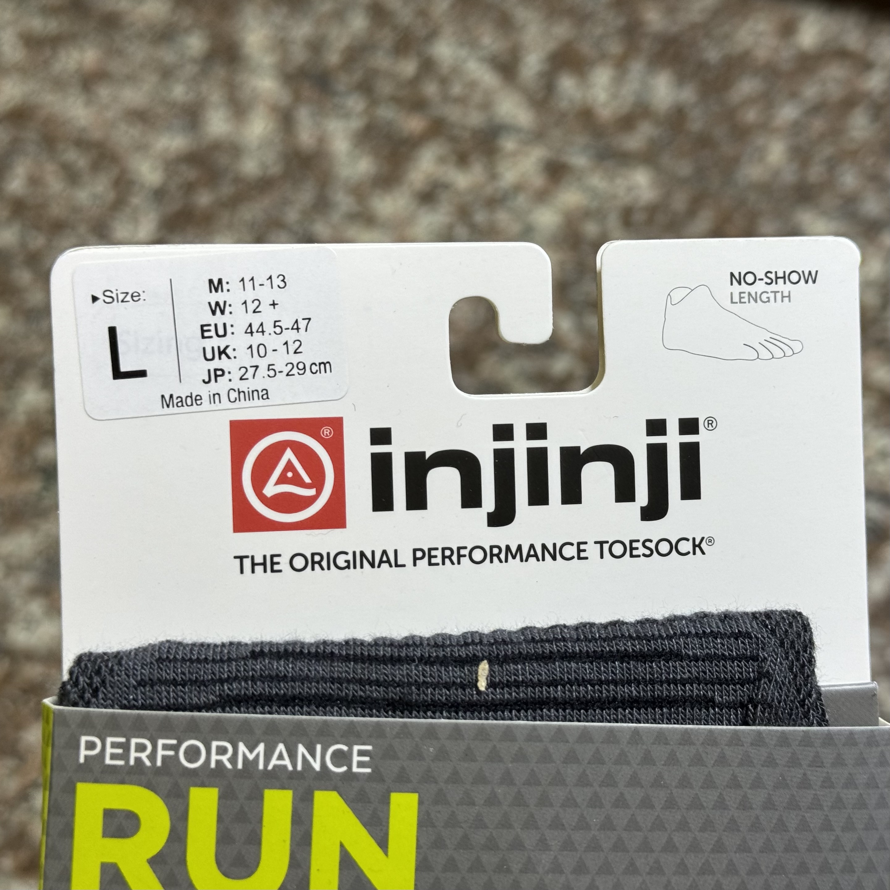ถุงเท้าวิ่ง Injinji Performance Ultra Running Toe Socks (M)