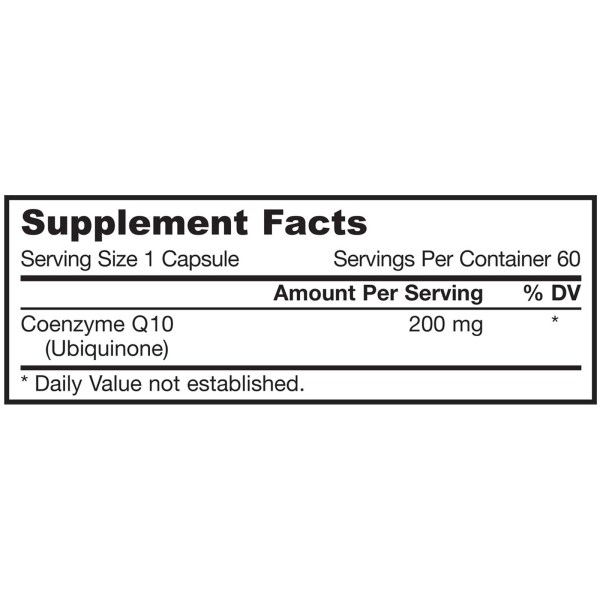 Jarrow Formulas, Co-Q10 200, 200 mg, 60 Capsules