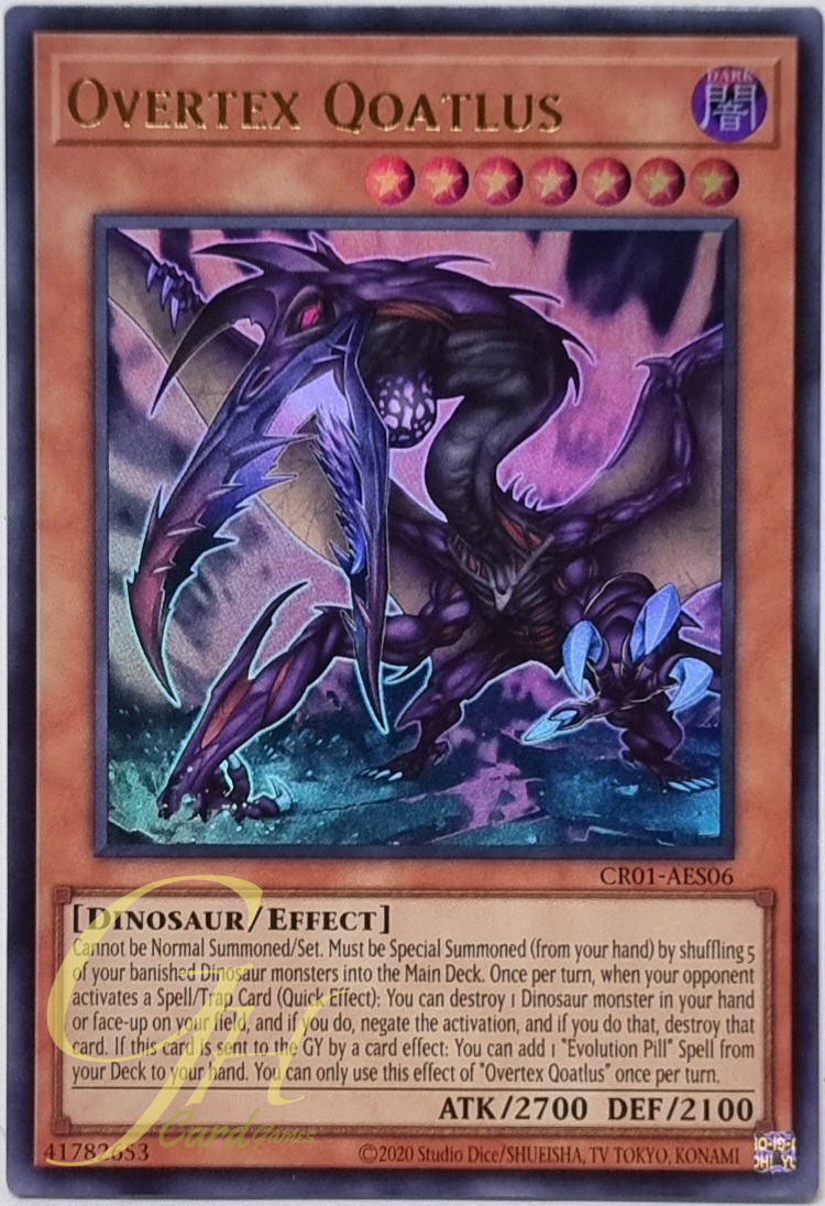 Yugioh [CR01-AES06] Overtex Qoatlus (Ultra Rare)
