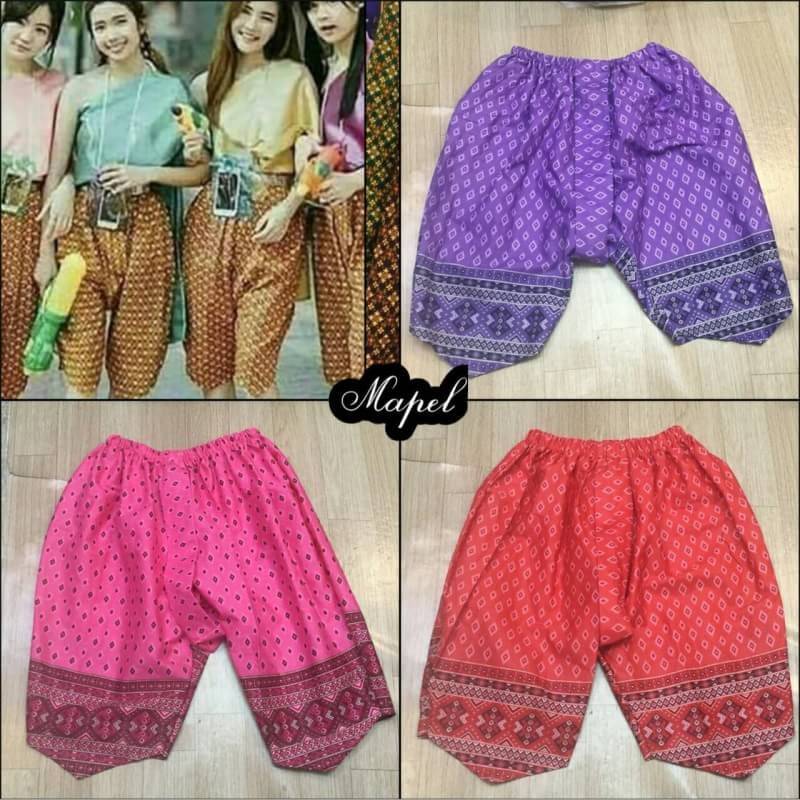 โจงกระเบน ผ้าลายไทย