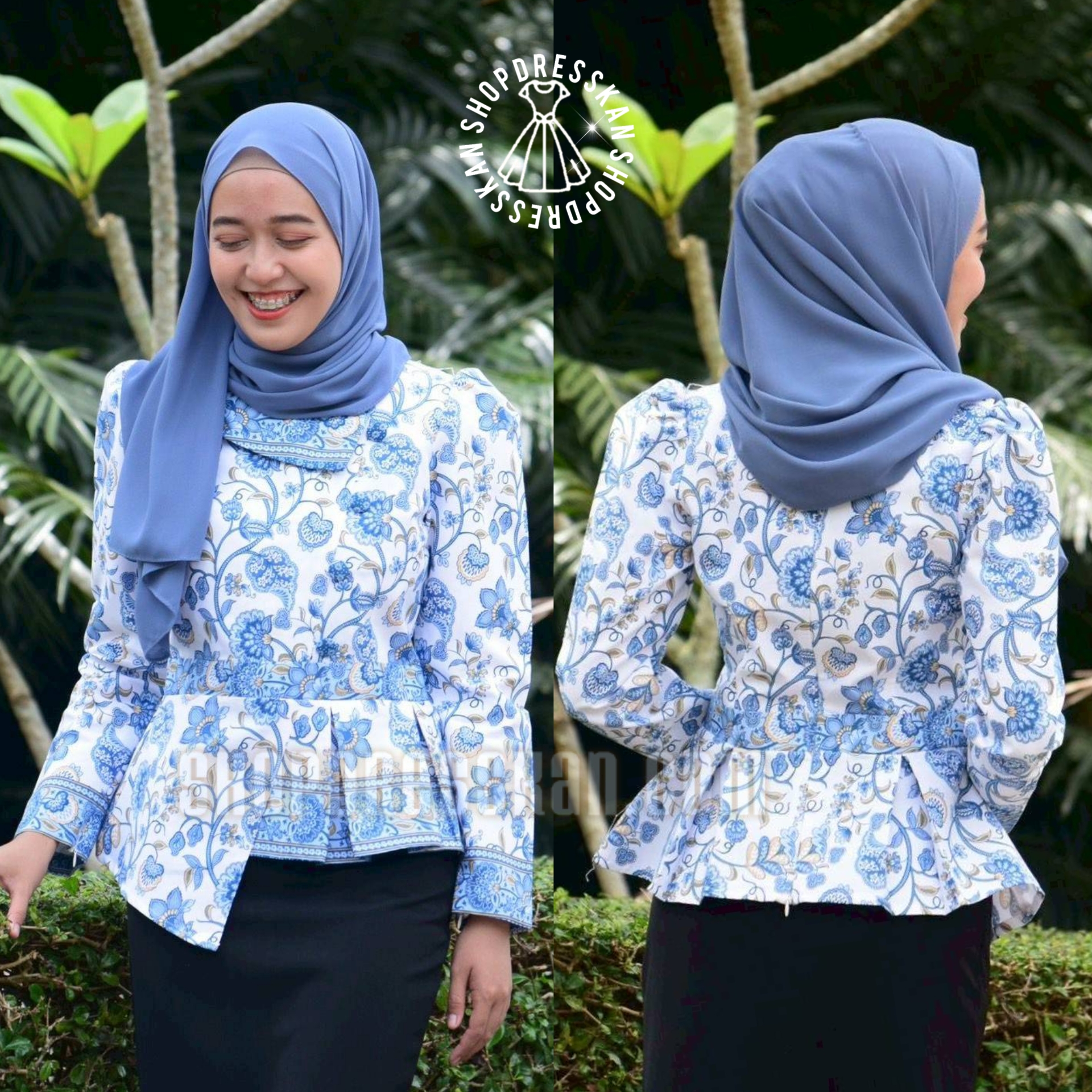 👚พร้อมส่ง : [ S,M,L,XL,2XL,3XL] :: เสื้อผ้าปาเต๊ะ(เนื้อคอตตอน) อัดกาว แขนยาวมีซิป คอปกป้ายข้าง แต่งกระดุม4เม็ด แต่งชายระบาย จะใส่แมทซ์กับกางเกงหรือกระโปรง สไตล์ไหนก็ดูดีลงตัว ใส่ทำงาน ใส่ออกงาน สวมใส่ได้ทุกโอกาส