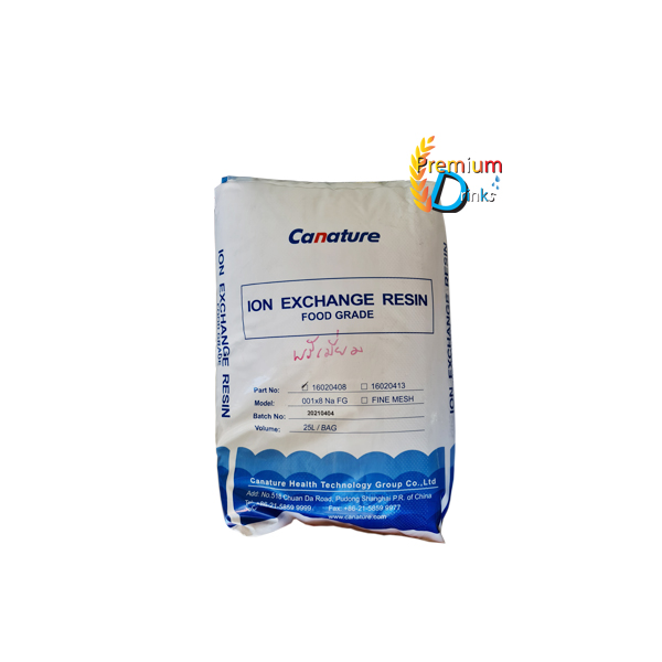 สารกรองเรซิ่น ยี่ห้อ Canature 25ลิตร food grade