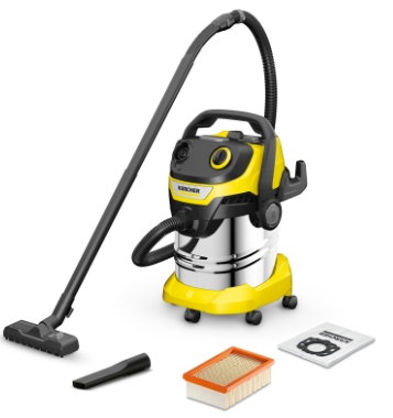 KARCHER KARCHER (คาร์เชอร์) เครื่องดูดฝุ่นน้ำ-แห้ง รุ่น WD 5 SV กำลังมอเตอร์ 1100 วัตต์ กำลังไฟ 220